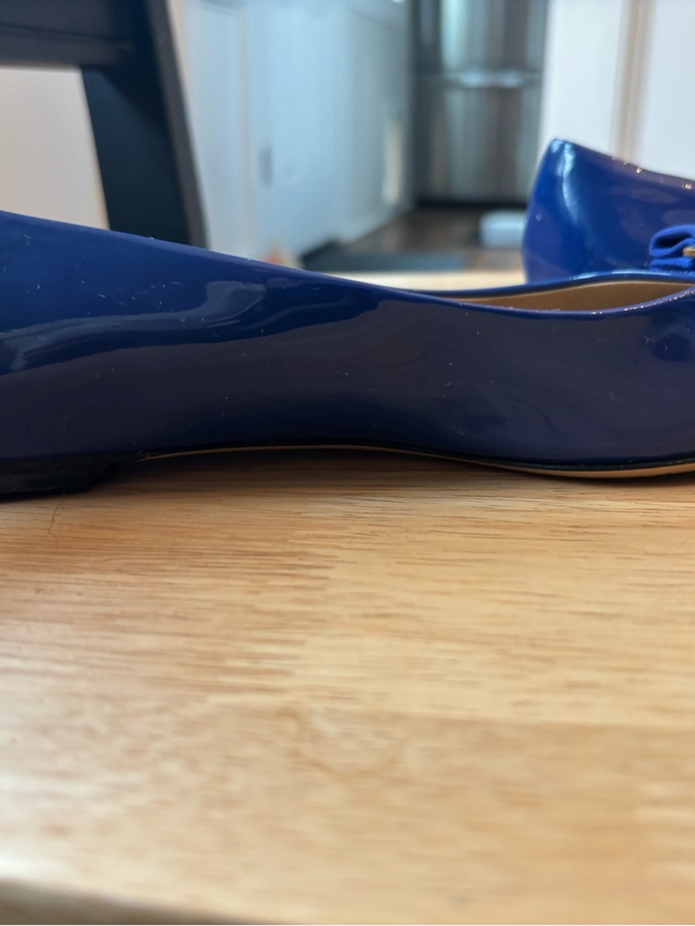 Salvatore Ferragamo Royal Blue Patent Vara Bow Flats sz 6.5 - Picture 4 of 10